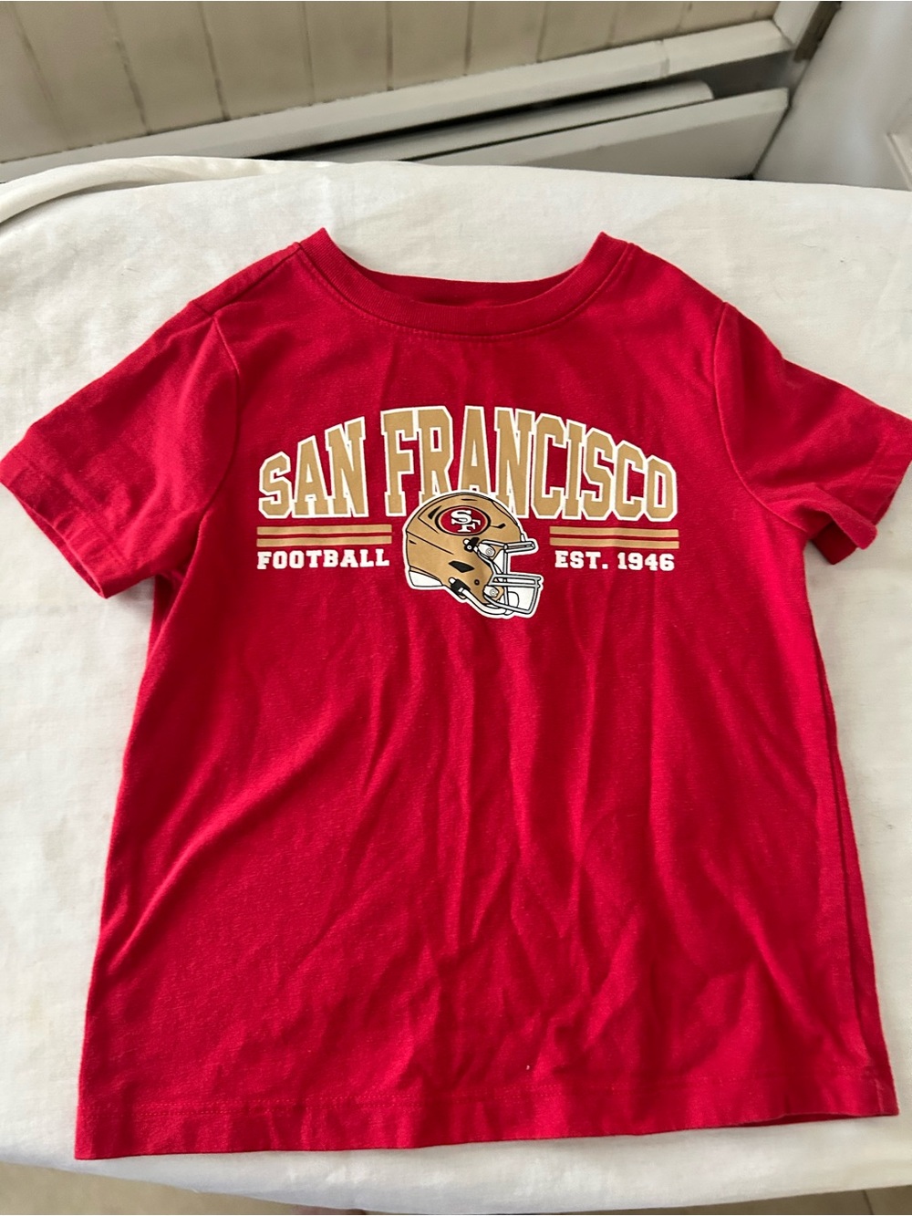 NFL Team Apparel Toddlers San Francisco Short Sleeve Tee Shirt/Toddler’s Size 3T